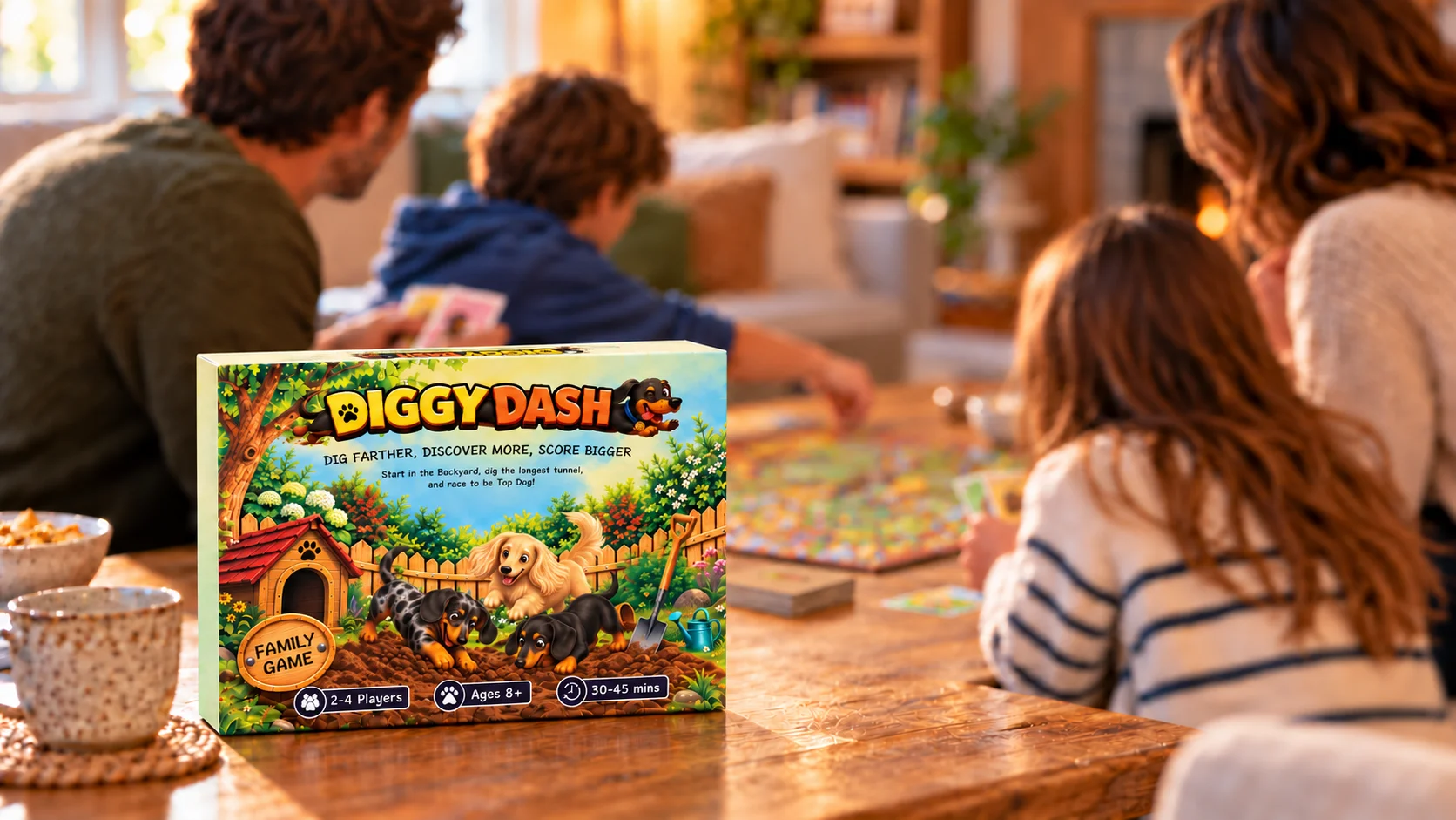 Diggy Dash brings family and friends together for game night